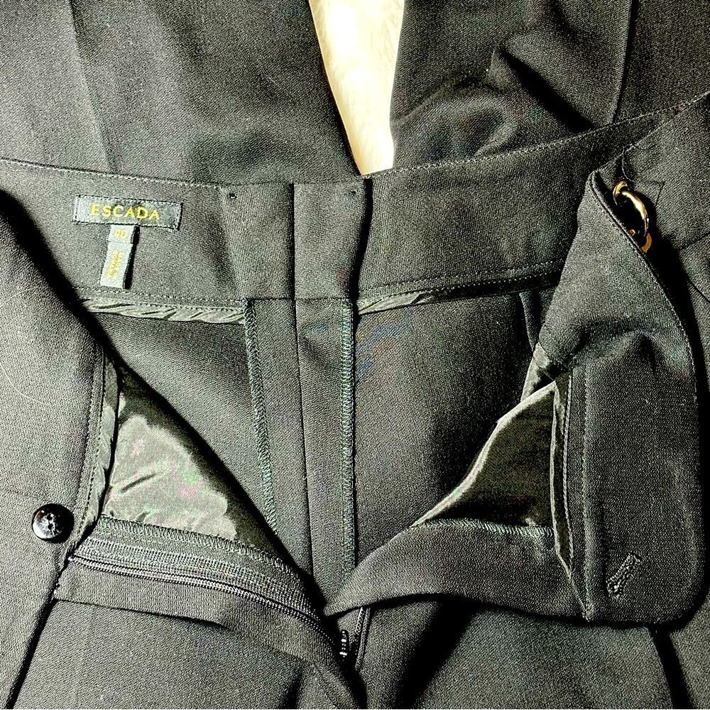 Escada Lightweight Wool Dress Trousers - Picture 3 of 6